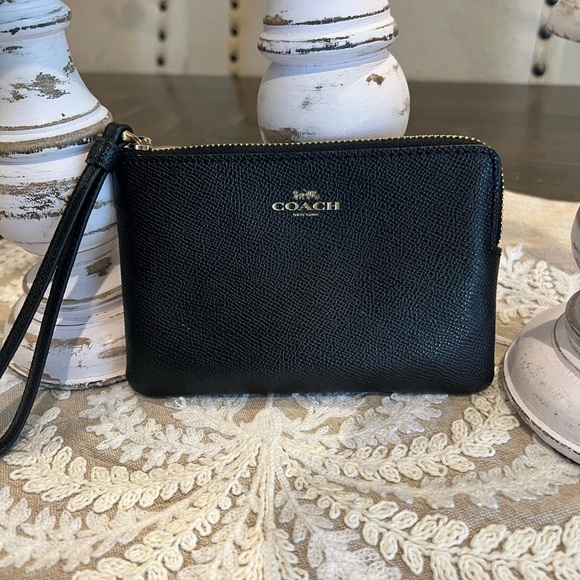 Coach Black Wristlet - EUC - Picture 1 of 4